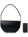 Leather Olympia Medium Shoulder Bag Black - BURBERRY - BALAAN 7