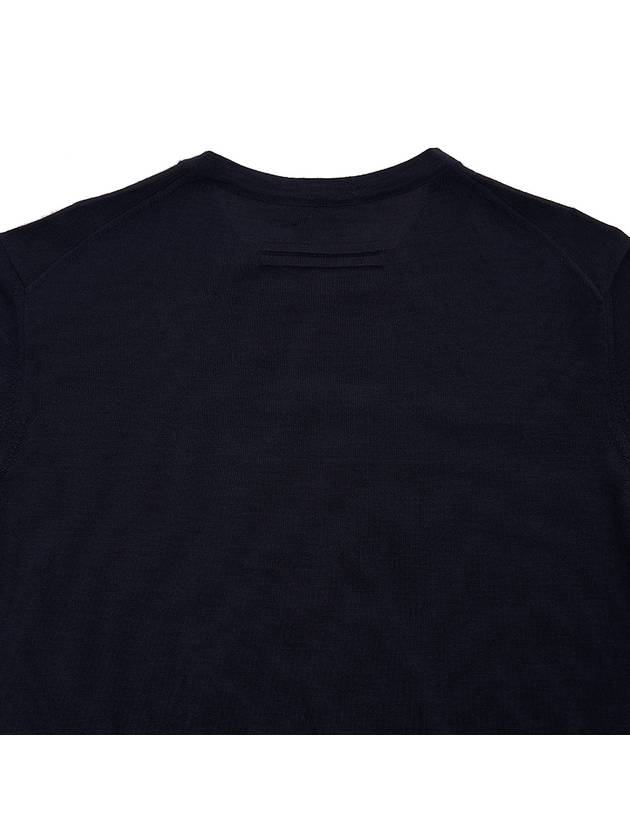 Cassetta Light Crew Neck Knit Top Navy - ERMENEGILDO ZEGNA - BALAAN 7