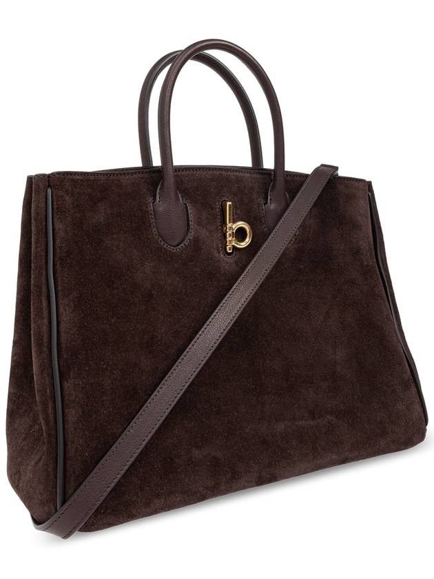 Rocking Horse Small Tote Bag Dark Brown - BURBERRY - BALAAN 5