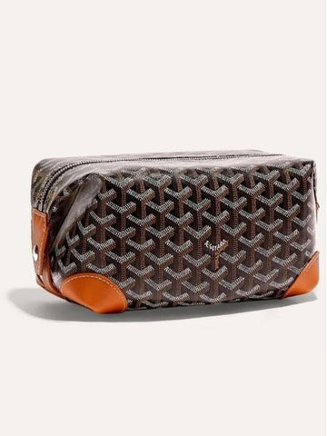 Bowling 25 Black Tan Clutch Pouch Bag Women Men - GOYARD - BALAAN 1