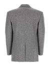 Wool Cashmere Formal Jacket Light Grey - GUCCI - BALAAN 3