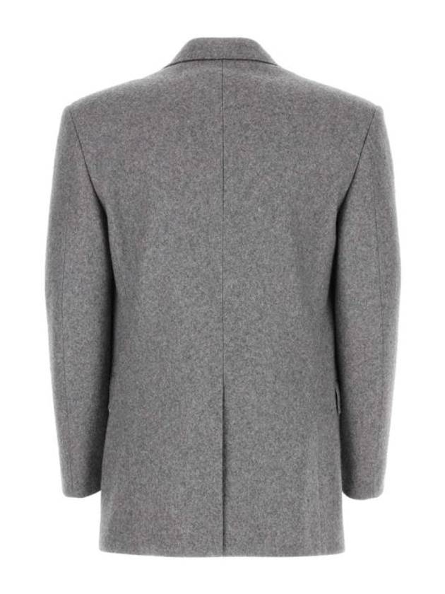 Wool Cashmere Formal Jacket Light Grey - GUCCI - BALAAN 3