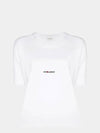 Rive Gauche Short Sleeve T-Shirt White - SAINT LAURENT - BALAAN 2