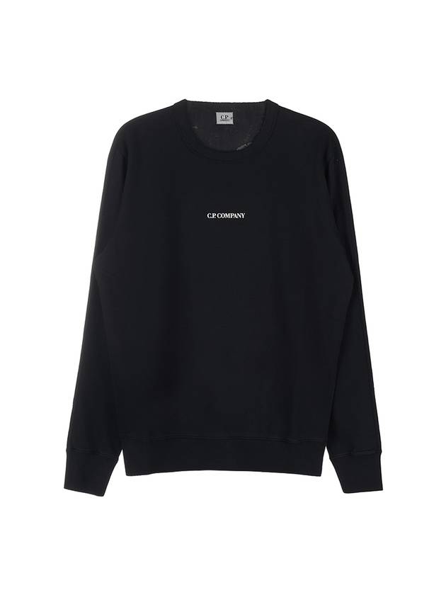 Men's Logo Light Fleece Sweatshirt Black - CP COMPANY - BALAAN 11