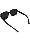 Sunglasses CH5408 1026S4 Square White Lettering Black - CHANEL - BALAAN 7