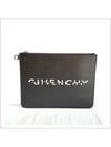 split logo clutch bag black - GIVENCHY - BALAAN.