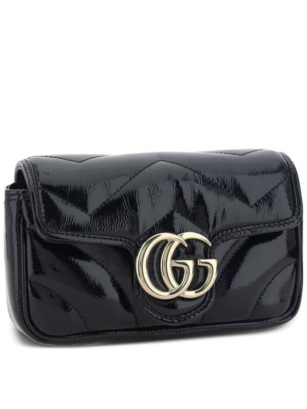 GG Marmont Super Mini Cross Bag Black - GUCCI - BALAAN 4