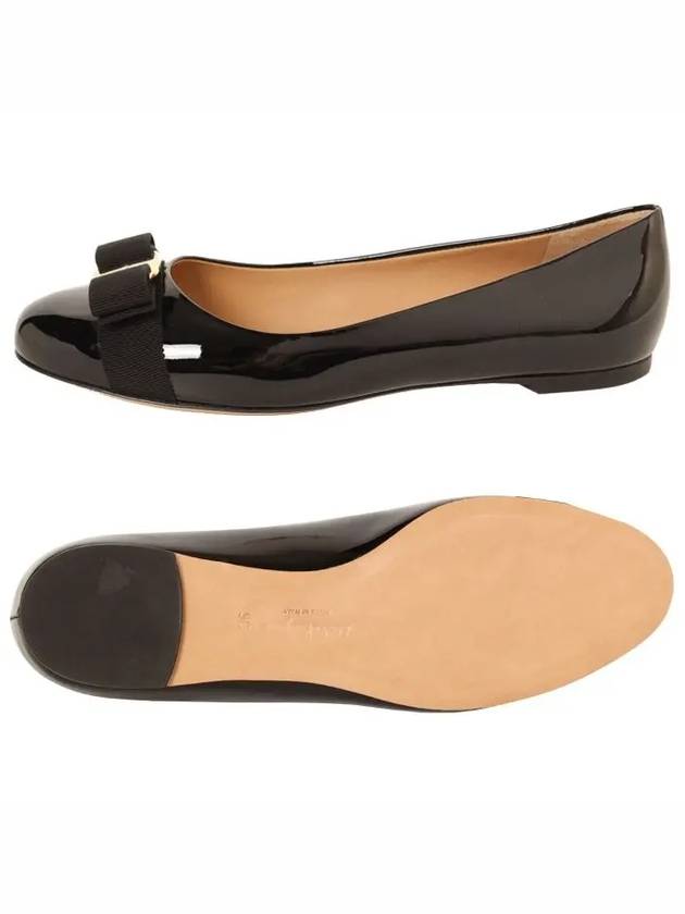 Women’s Varina Bellet Flats Black - SALVATORE FERRAGAMO - BALAAN 4