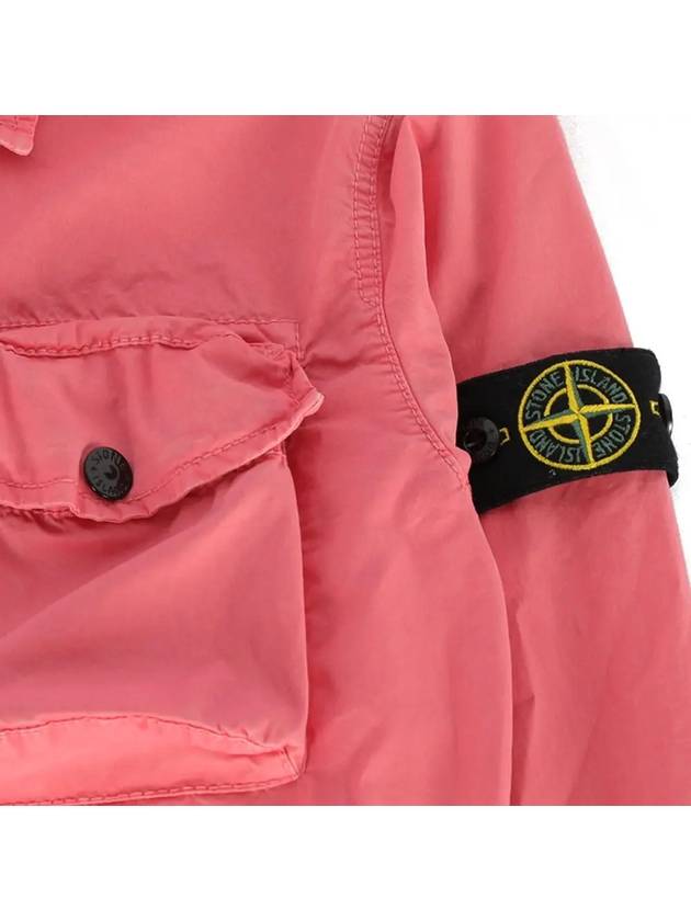 Kids Waffen Patch Shirt Jacket Pink 761610510 V0187 - STONE ISLAND - BALAAN 4