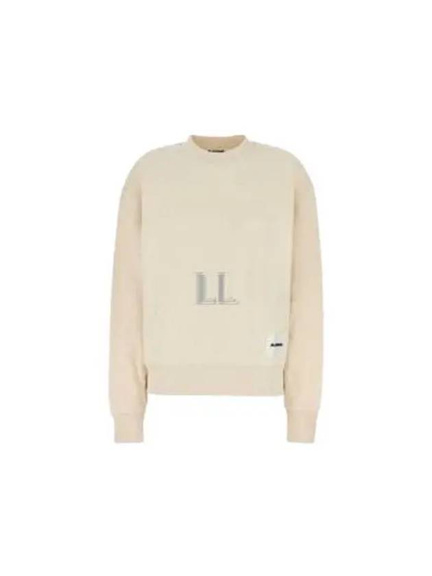 Logo Patch Sweatshirt Beige - JIL SANDER - BALAAN 2