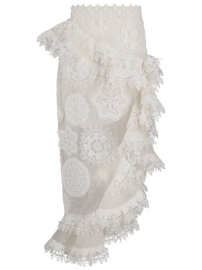 n Matchmaker Doily midi skirt 9307SMAT - ZIMMERMANN - BALAAN 2