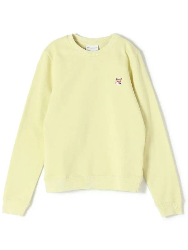 Fox Head Patch Regular Sweatshirt Yellow - MAISON KITSUNE - BALAAN 2