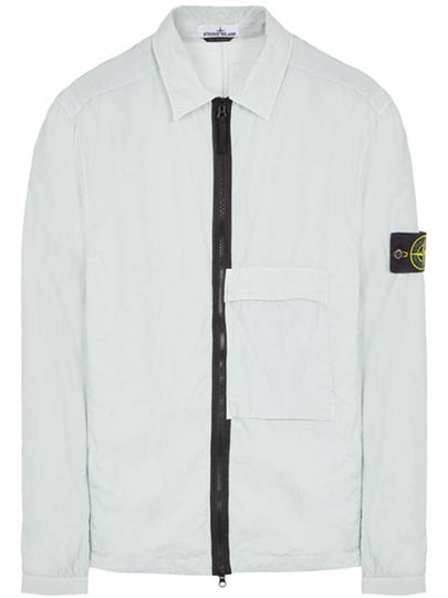 Naslan Garment Dyed Compass Patch Zip-up Jacket Light Grey - STONE ISLAND - BALAAN 2