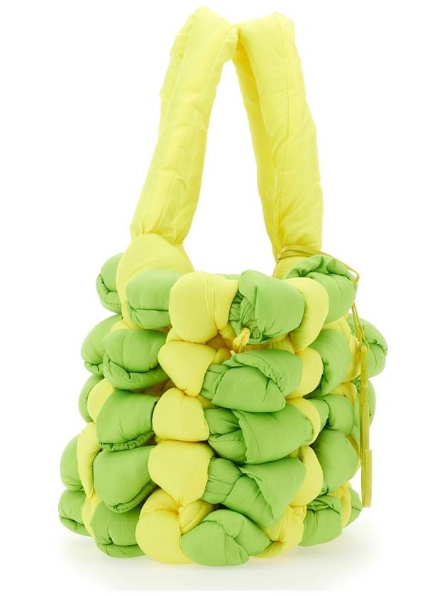 Knotted Tote Bag Yellow Lime Green - JW ANDERSON - BALAAN 4