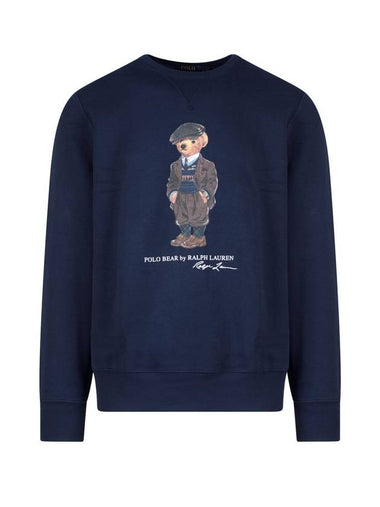 Bear Print Cotton Sweatshirt Navy - POLO RALPH LAUREN - BALAAN 1