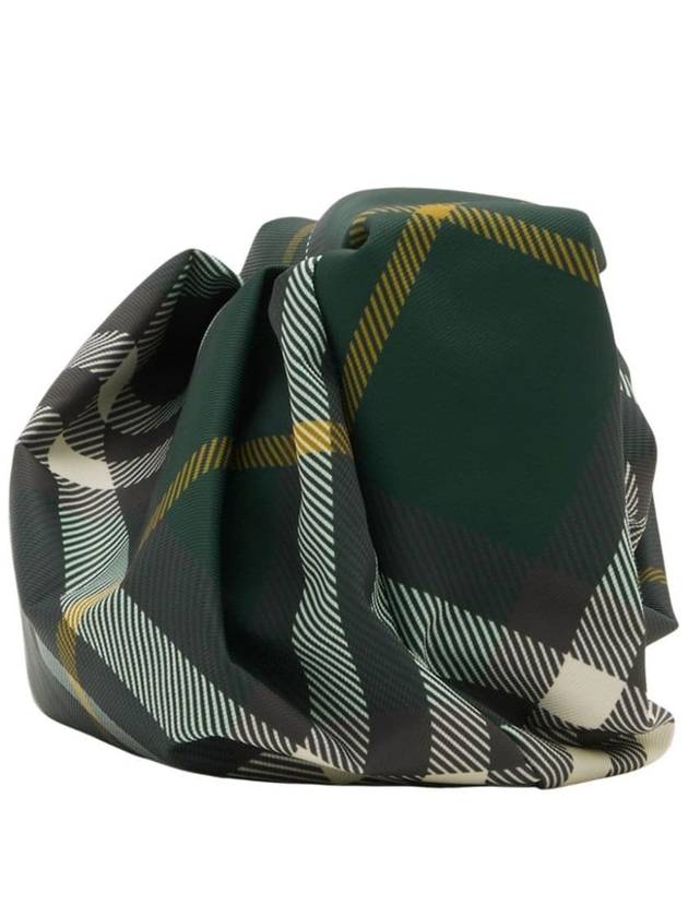 Logo Check Clutch Bag Green - BURBERRY - BALAAN 4