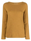 Women's Giori Wool Cashmere Knit Top Ochre - S MAX MARA - BALAAN 2