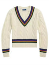 Cable Cricket Knit Top Cream - POLO RALPH LAUREN - BALAAN 2