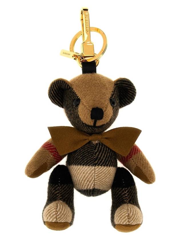 Checked Bear Keychain Beige - BURBERRY - BALAAN 1