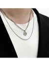 Chain Layered Daily Fashion Necklace Silver - BASSCLEF - BALAAN 2