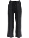 Women's Cropped Jeans Black - MAISON MARGIELA - BALAAN.