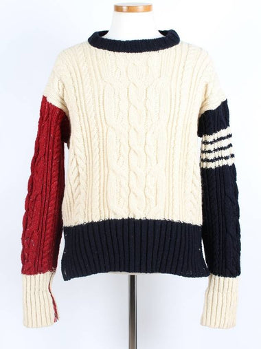 Multicolor cable knit - THOM BROWNE - BALAAN 1