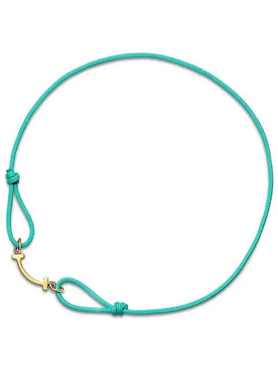 T Smile Bracelet Gold Blue - TIFFANY & CO. - BALAAN 2