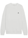 Grey Fox Head Patch Classic Sweatshirt White - MAISON KITSUNE - BALAAN 3