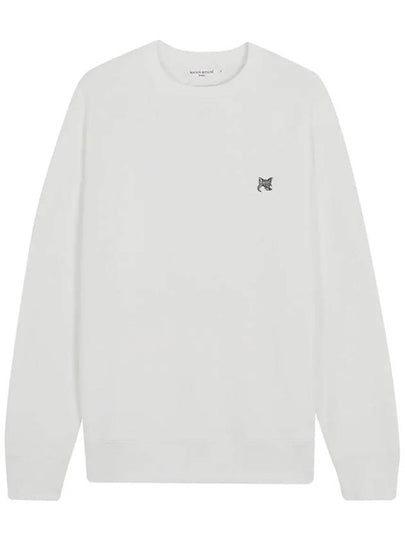 Grey Fox Head Patch Classic Sweatshirt White - MAISON KITSUNE - BALAAN 2