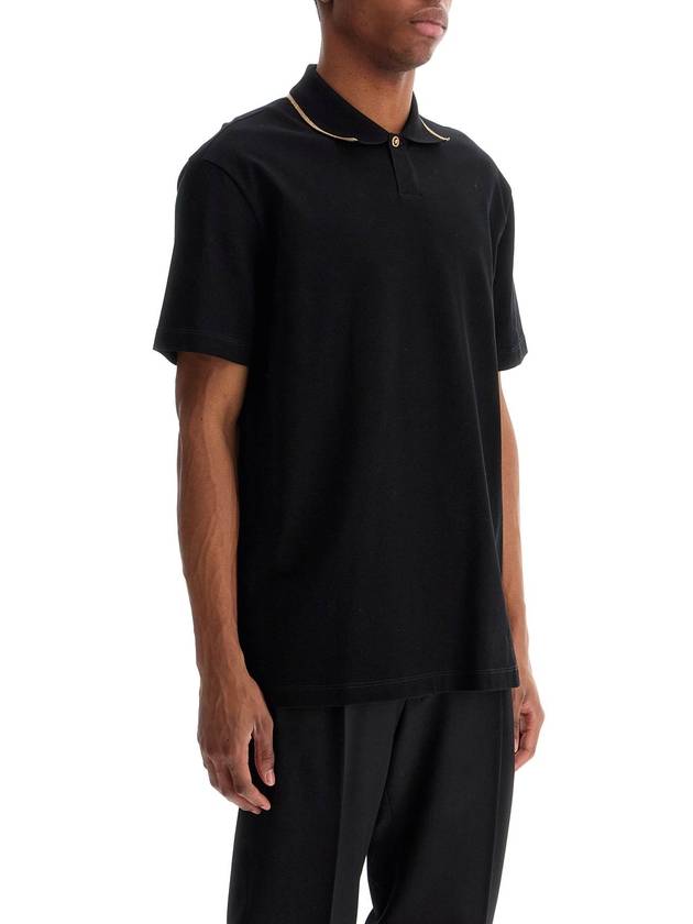 cotton piquÃ polo shirt - VERSACE - BALAAN 2