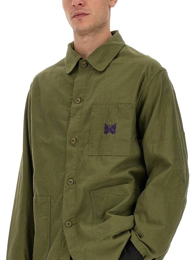 Needles Shirt With Logo Embroidery - NEEDLES - BALAAN 4