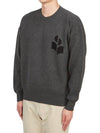 Ateley Logo Cotton Sweatshirt Dark Grey - ISABEL MARANT - BALAAN 3