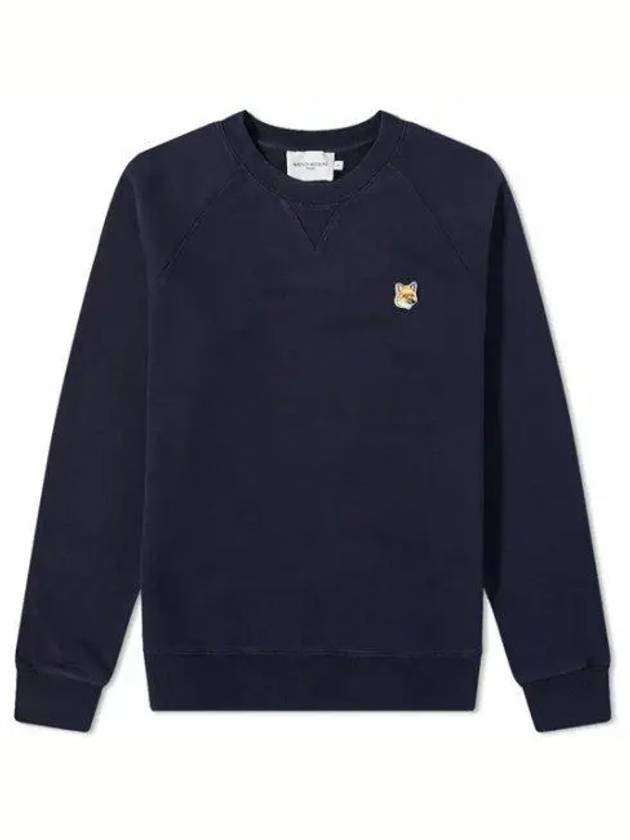 Fox Head Patch Classic Sweatshirt Navy - MAISON KITSUNE - BALAAN 2