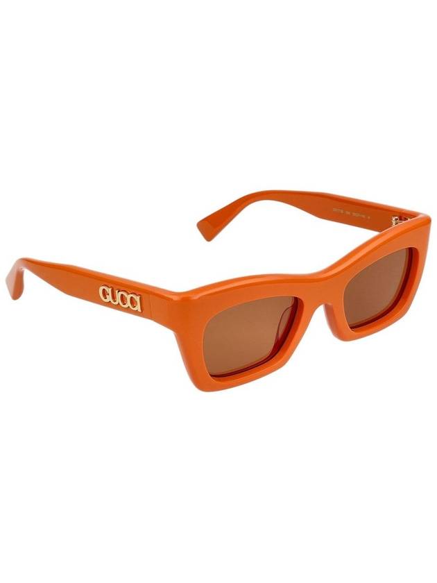 24SS Sunglasses GG1773S 004 ORANGE ORANGE BROWN - GUCCI - BALAAN 5