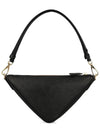 Triangle Saffiano Leather Shoulder Bag Black - PRADA - BALAAN 4