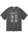 Rest Short Sleeve T Shirt Gray - RADINEO - BALAAN 1