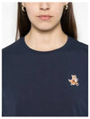 Speedy Fox Patch Comfort Short Sleeve T Shirt Navy - MAISON KITSUNE - BALAAN 3