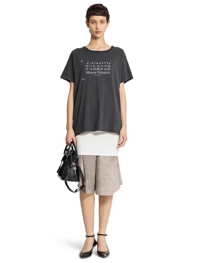 Logo Print Short Sleeve T-Shirt Black - MAISON MARGIELA - BALAAN 7