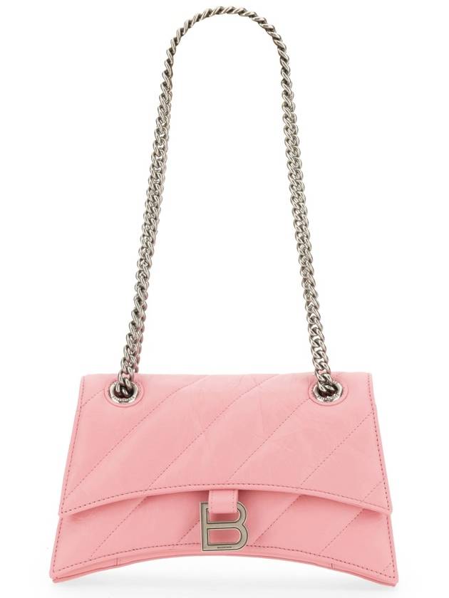 Crush Quilted Small Leather Cross Bag Pink - BALENCIAGA - BALAAN 2