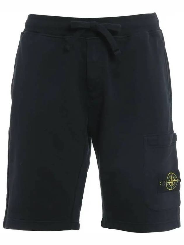 Men's Wappen Patch Bermuda Shorts Navy - STONE ISLAND - BALAAN 2