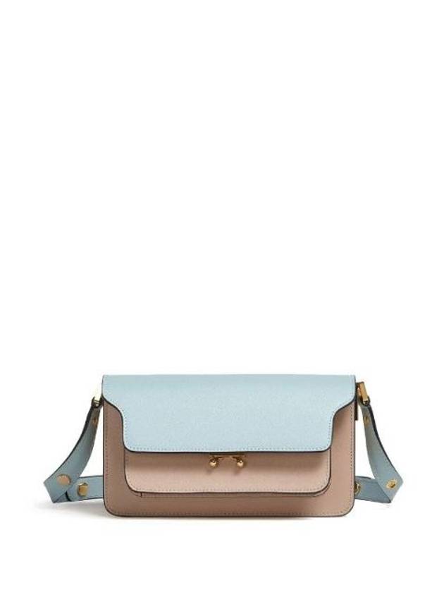 Trunk Color Block Shoulder Bag Blue - MARNI - BALAAN 1