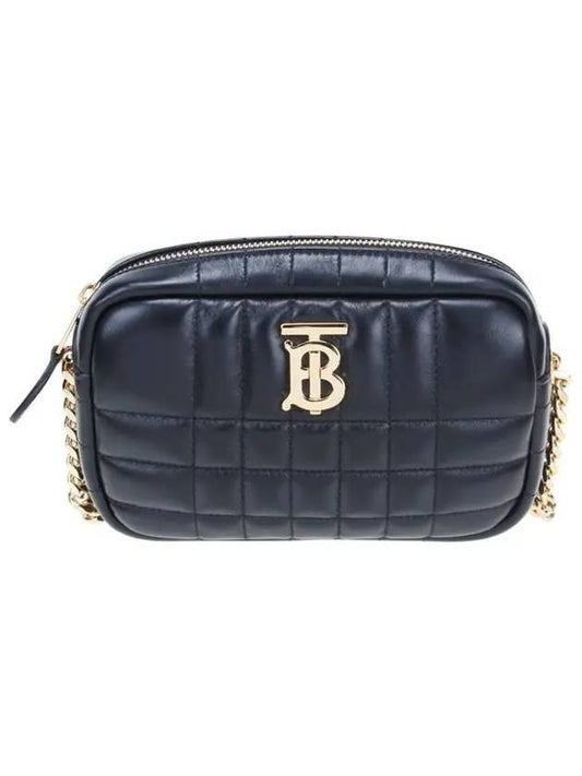 Quilted Leather Mini Lola Camera Shoulder Bag Black - BURBERRY - BALAAN 2