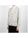 Bold Fox Head Patch Regular Cardigan Grey - MAISON KITSUNE - BALAAN 3