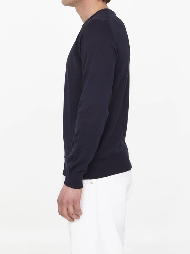 Blue Cotton Jumper - JOHN SMEDLEY - BALAAN 3