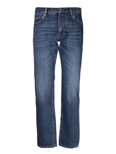 Denim Straight Pants GYJCCD G8KE5 S9001 BLUE - DOLCE&GABBANA - BALAAN 1