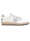 Ball Star Heel Tab Low Sneakers White Silver - GOLDEN GOOSE - BALAAN 1