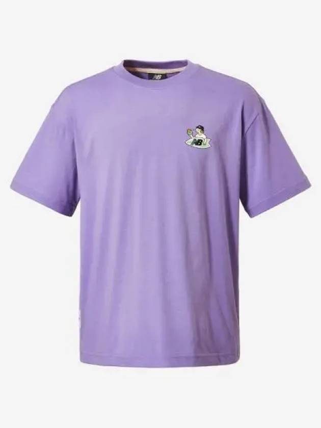 Uni NB Boy Board Shop T Shirt 75 Purple - NEW BALANCE - BALAAN 1