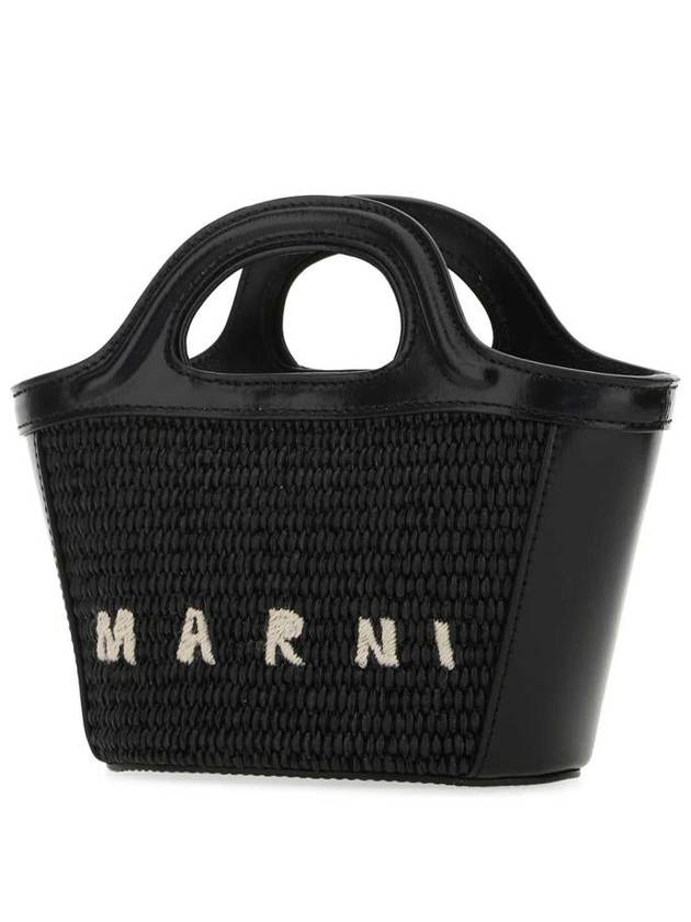 Rattan Micro Tropicalia Cross Bag Black - MARNI - BALAAN 3