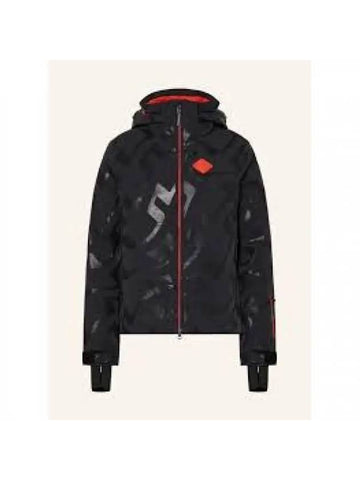 Ray Hybrid Print Bridge Wave Jacket Black - J.LINDEBERG - BALAAN 1