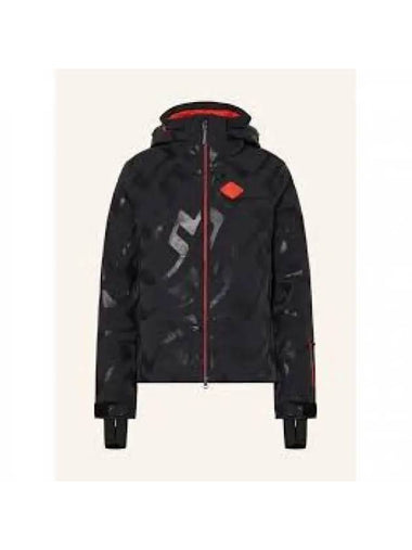 Ray Hybrid Print Bridge Wave Jacket Black - J.LINDEBERG - BALAAN 1